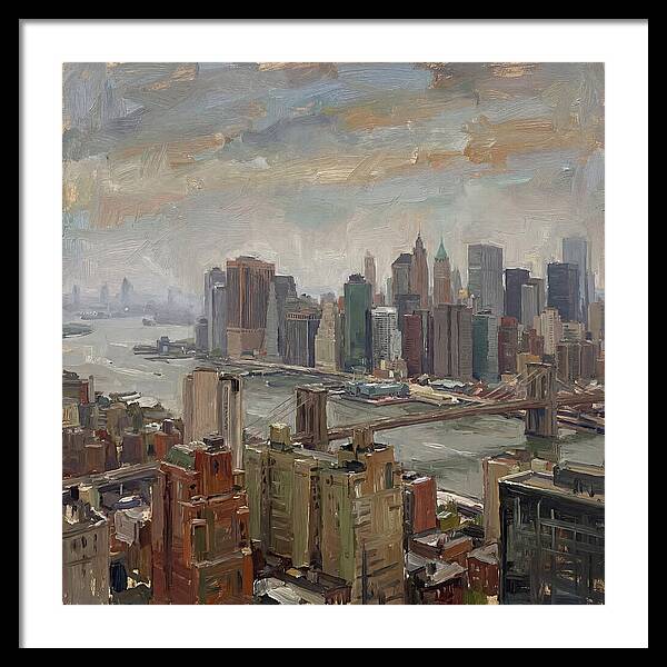 City Skyline Over Water