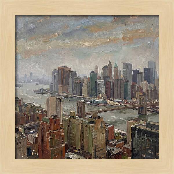 City Skyline Over Water