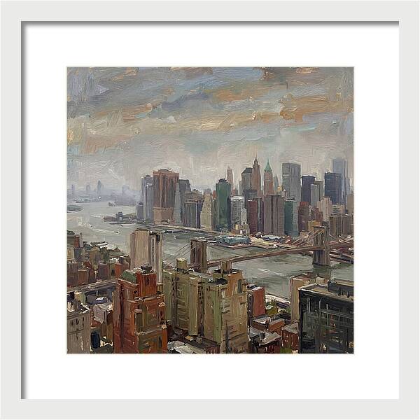 City Skyline Over Water