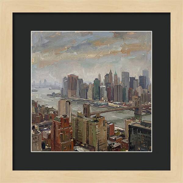 City Skyline Over Water