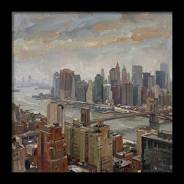 City Skyline Over Water