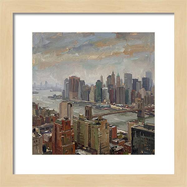 City Skyline Over Water