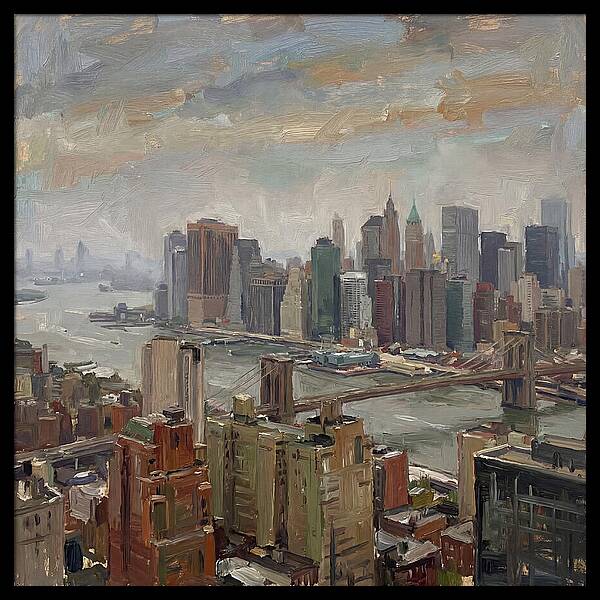 City Skyline Over Water