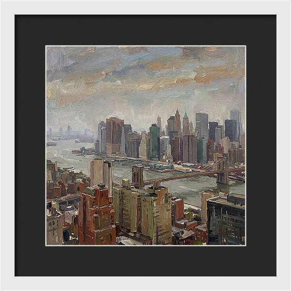 City Skyline Over Water