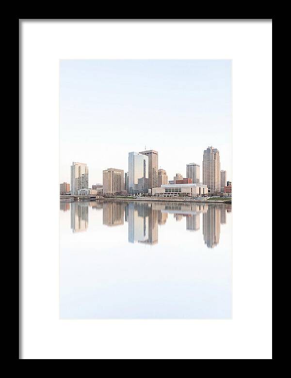 City Skyline Reflected In River