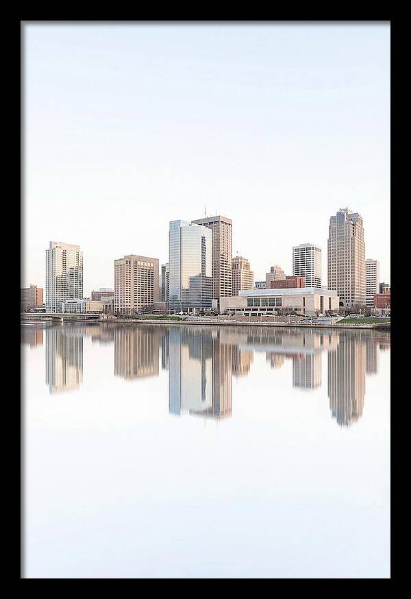 City Skyline Reflected In River