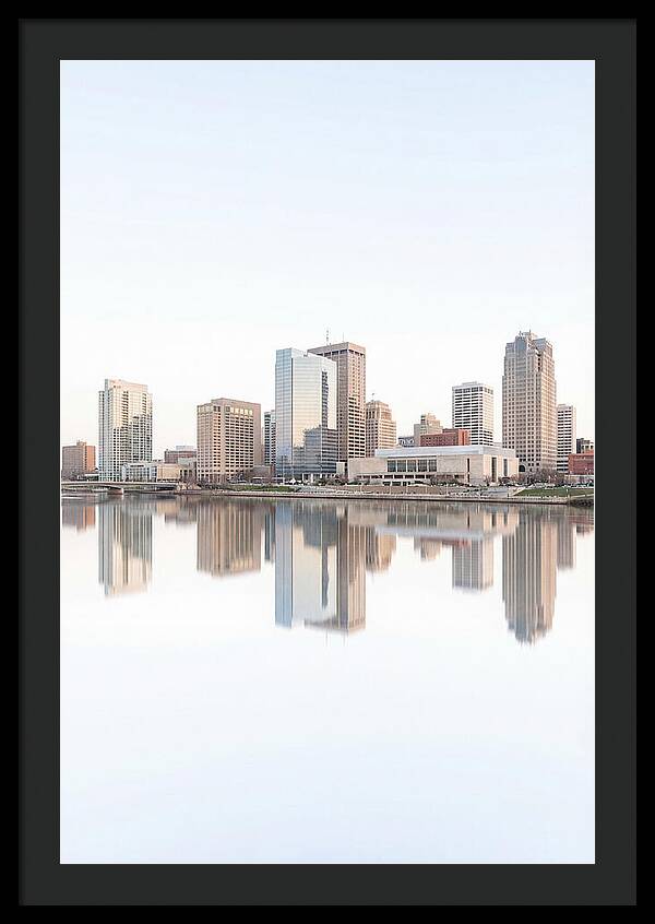 City Skyline Reflected In River