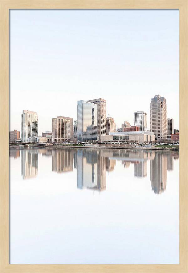 City Skyline Reflected In River