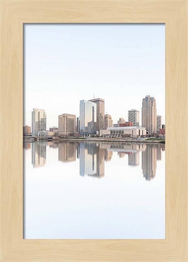 City Skyline Reflected In River
