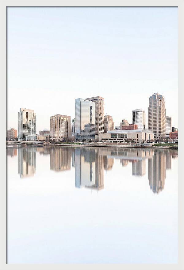 City Skyline Reflected In River