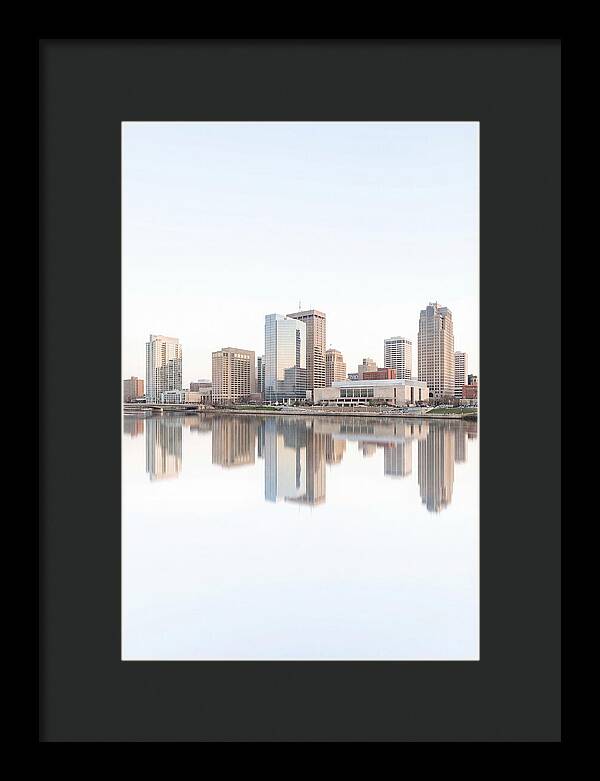 City Skyline Reflected In River