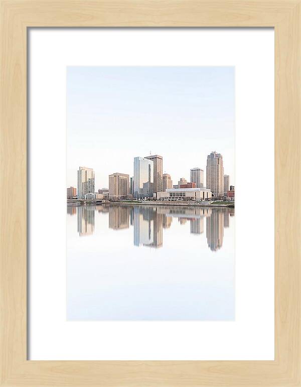 City Skyline Reflected In River