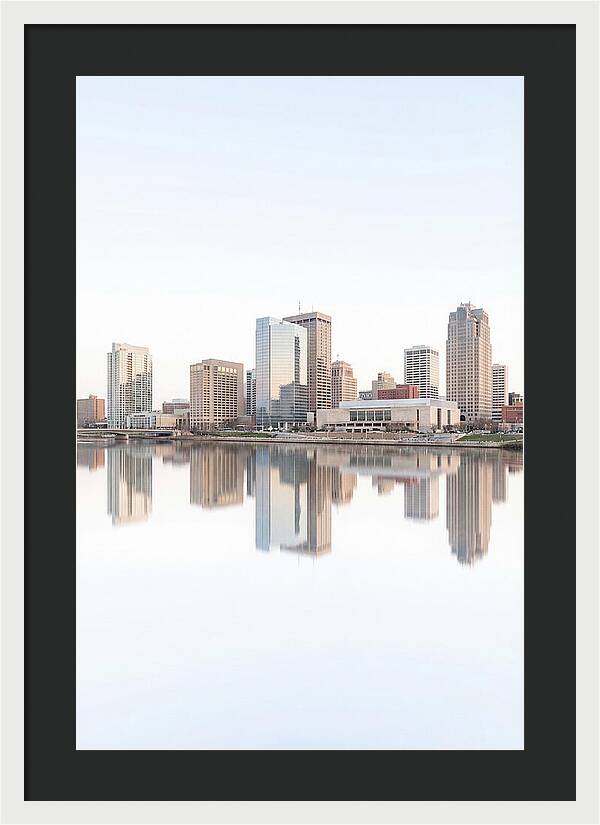 City Skyline Reflected In River
