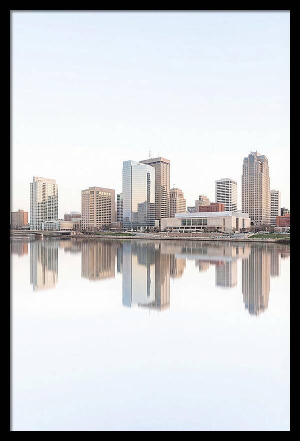 City Skyline Reflected In River