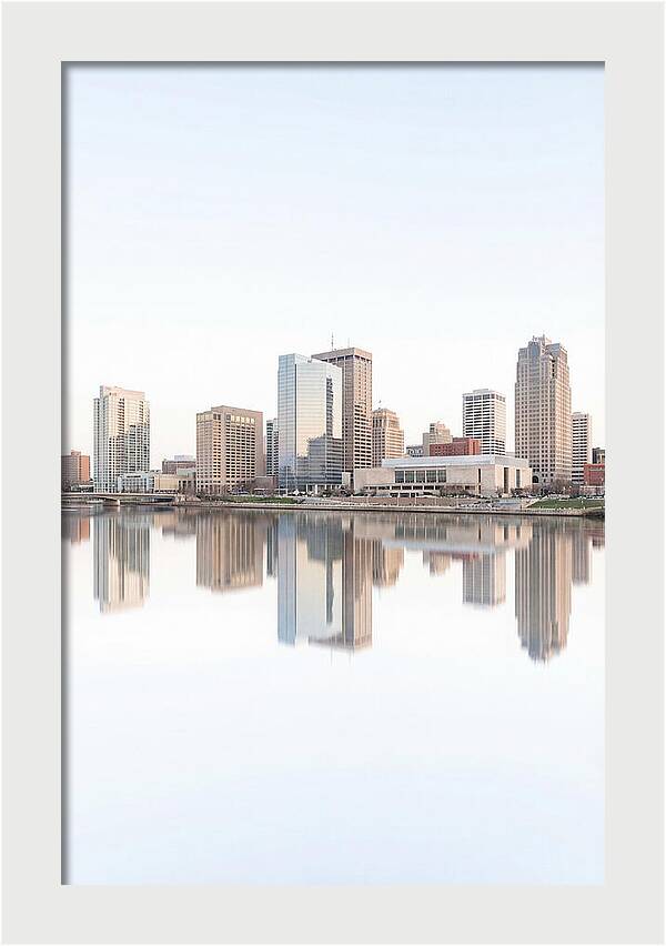 City Skyline Reflected In River