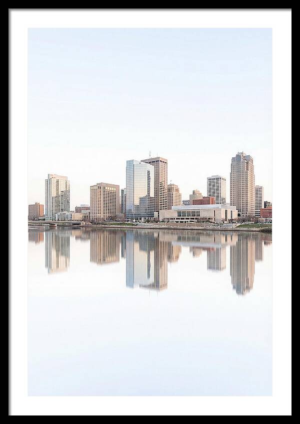 City Skyline Reflected In River