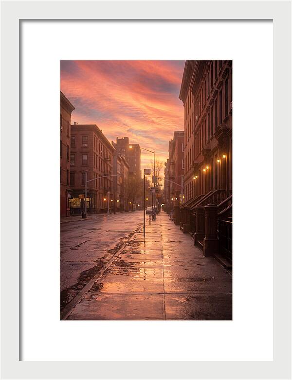 City Street After Rain
