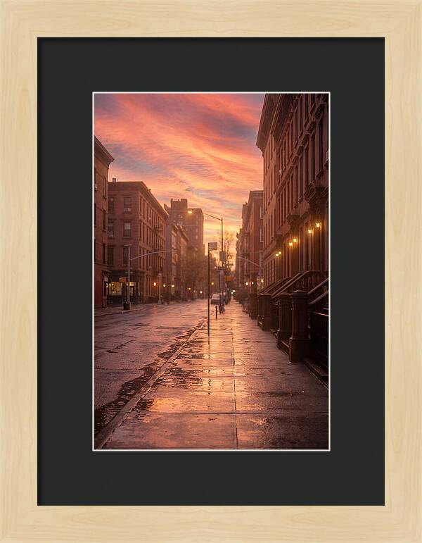 City Street After Rain