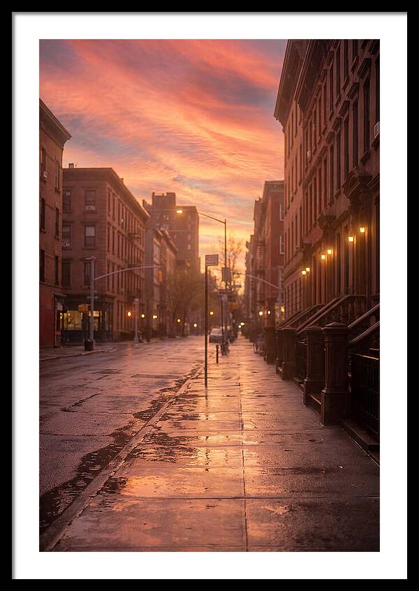 City Street After Rain