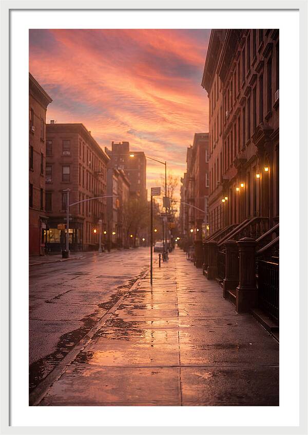 City Street After Rain