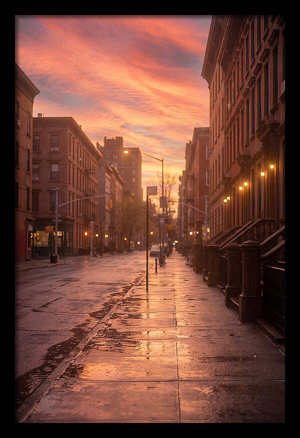 City Street After Rain
