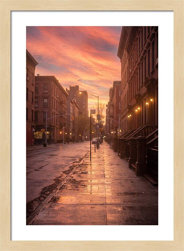 City Street After Rain