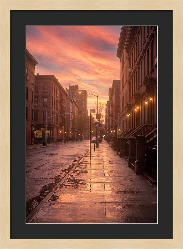 City Street After Rain