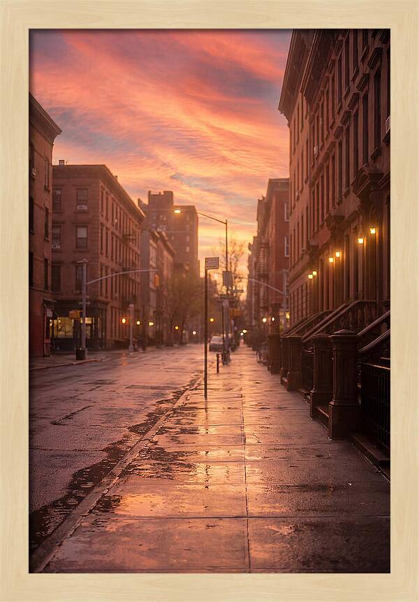 City Street After Rain