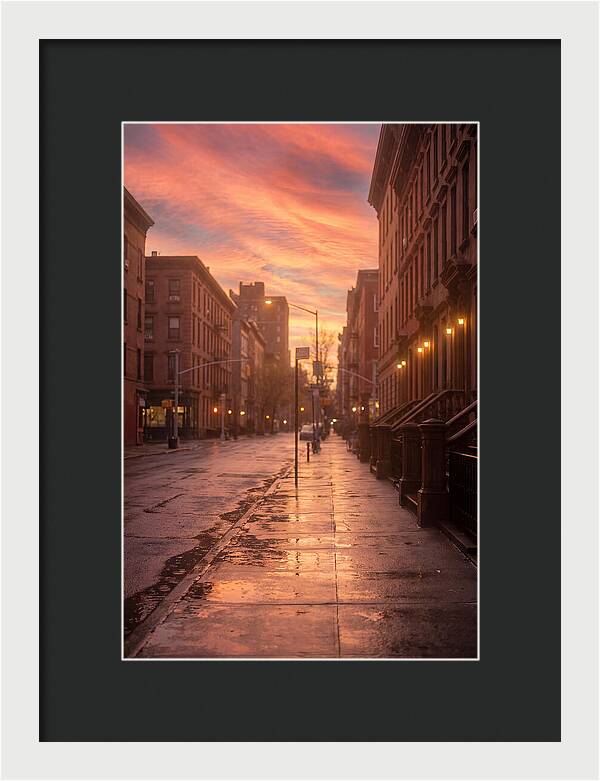 City Street After Rain
