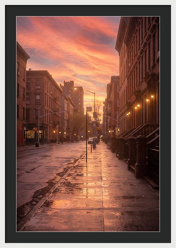 City Street After Rain