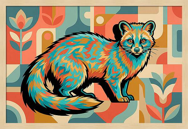 Civet In Vibrant Colors