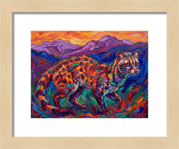 Civet In Vibrant Landscape