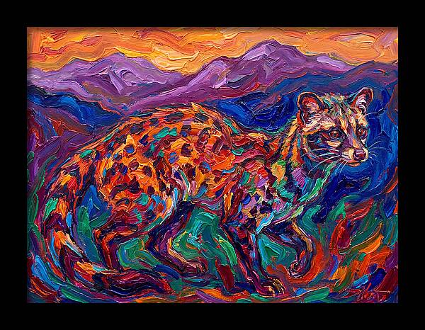 Civet In Vibrant Landscape