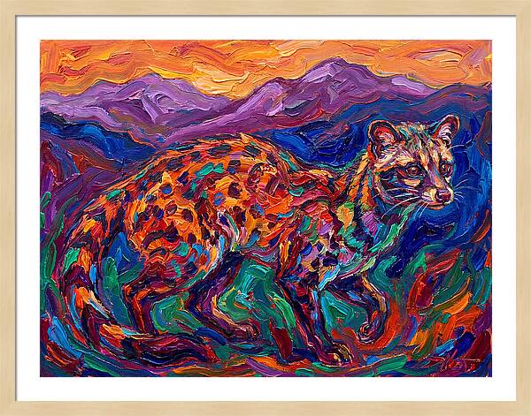 Civet In Vibrant Landscape