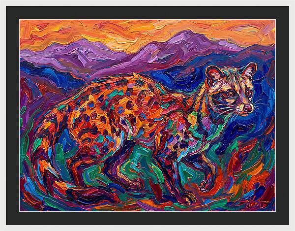 Civet In Vibrant Landscape