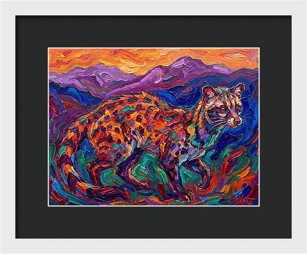 Civet In Vibrant Landscape