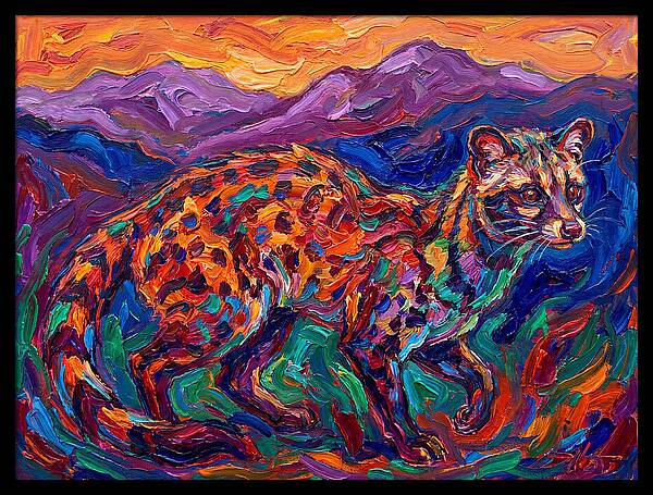 Civet In Vibrant Landscape