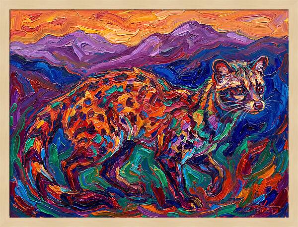 Civet In Vibrant Landscape