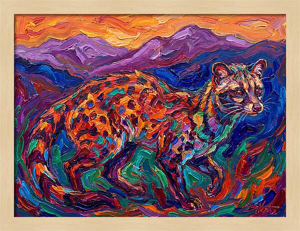 Civet In Vibrant Landscape