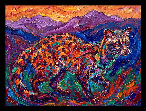 Civet In Vibrant Landscape