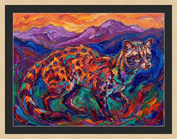 Civet In Vibrant Landscape