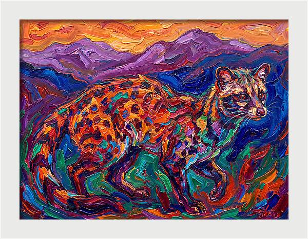 Civet In Vibrant Landscape