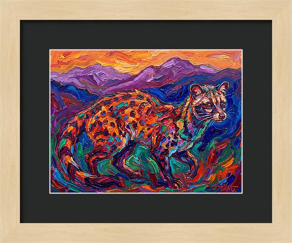Civet In Vibrant Landscape