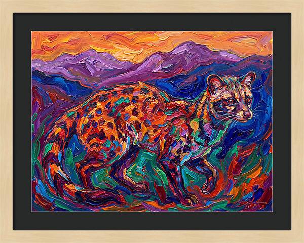 Civet In Vibrant Landscape