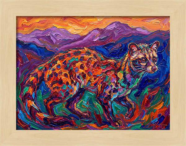 Civet In Vibrant Landscape