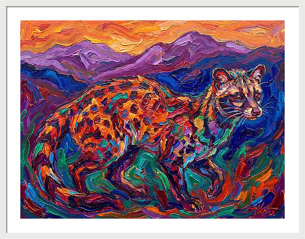 Civet In Vibrant Landscape