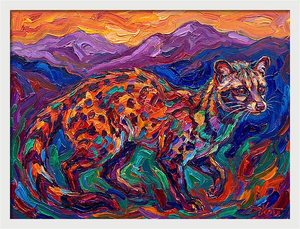 Civet In Vibrant Landscape