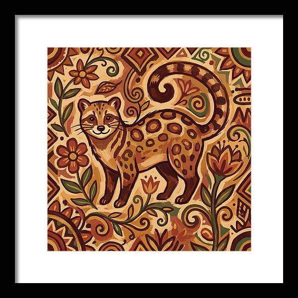 Civet Surrounded By Nature