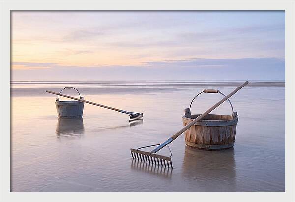 Clamming Buckets And Rakes At Dawn