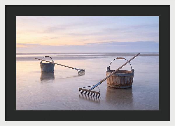 Clamming Buckets And Rakes At Dawn